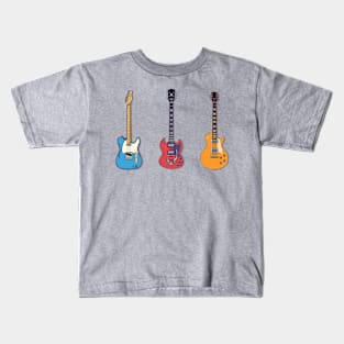 Classic Guitar Illustration Kids T-Shirt